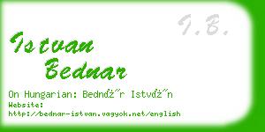 istvan bednar business card